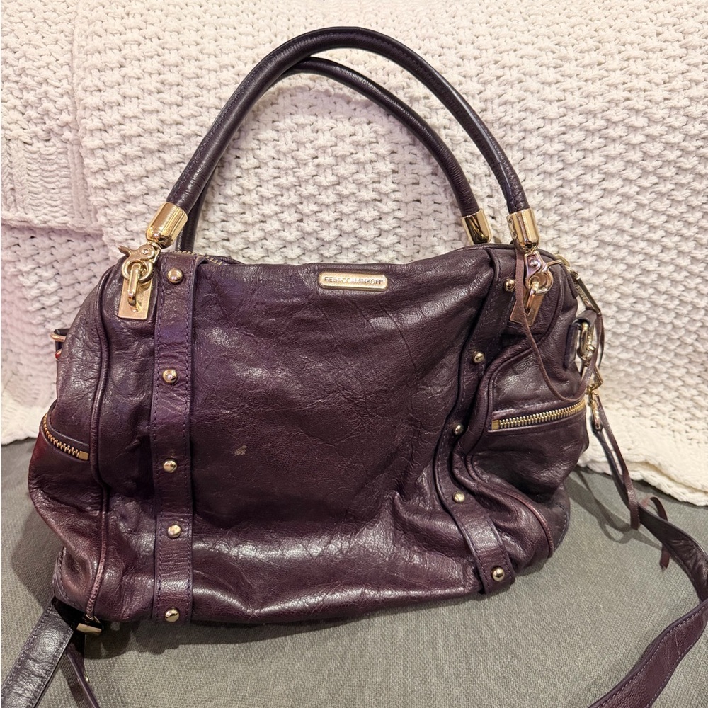 Purple Leather Rebecca Minkoff Bag